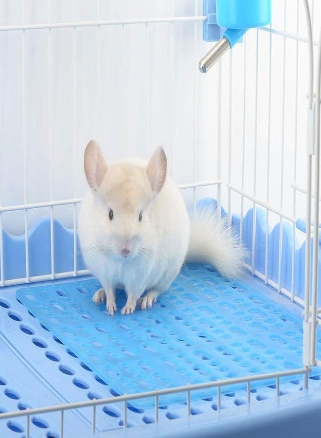 Qpets® 2Pcs Rabbit Cage Mat Hollow Mat For Rabbit Cage 9.8 By 13.5 Inches,Small Pet Plastic With 8Pcs Fixed Clip,Dry For Guinea Pig Hamster - Image 2